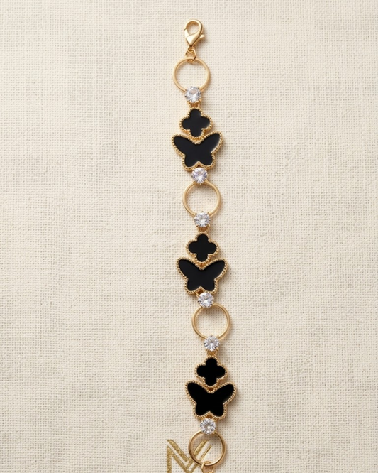 Monarch & Clover Chain Bracelet
