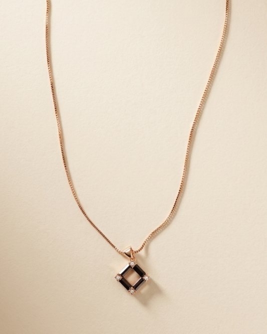 Crystal Square Necklace