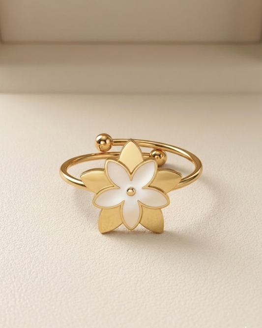 Enamel Floral Ring